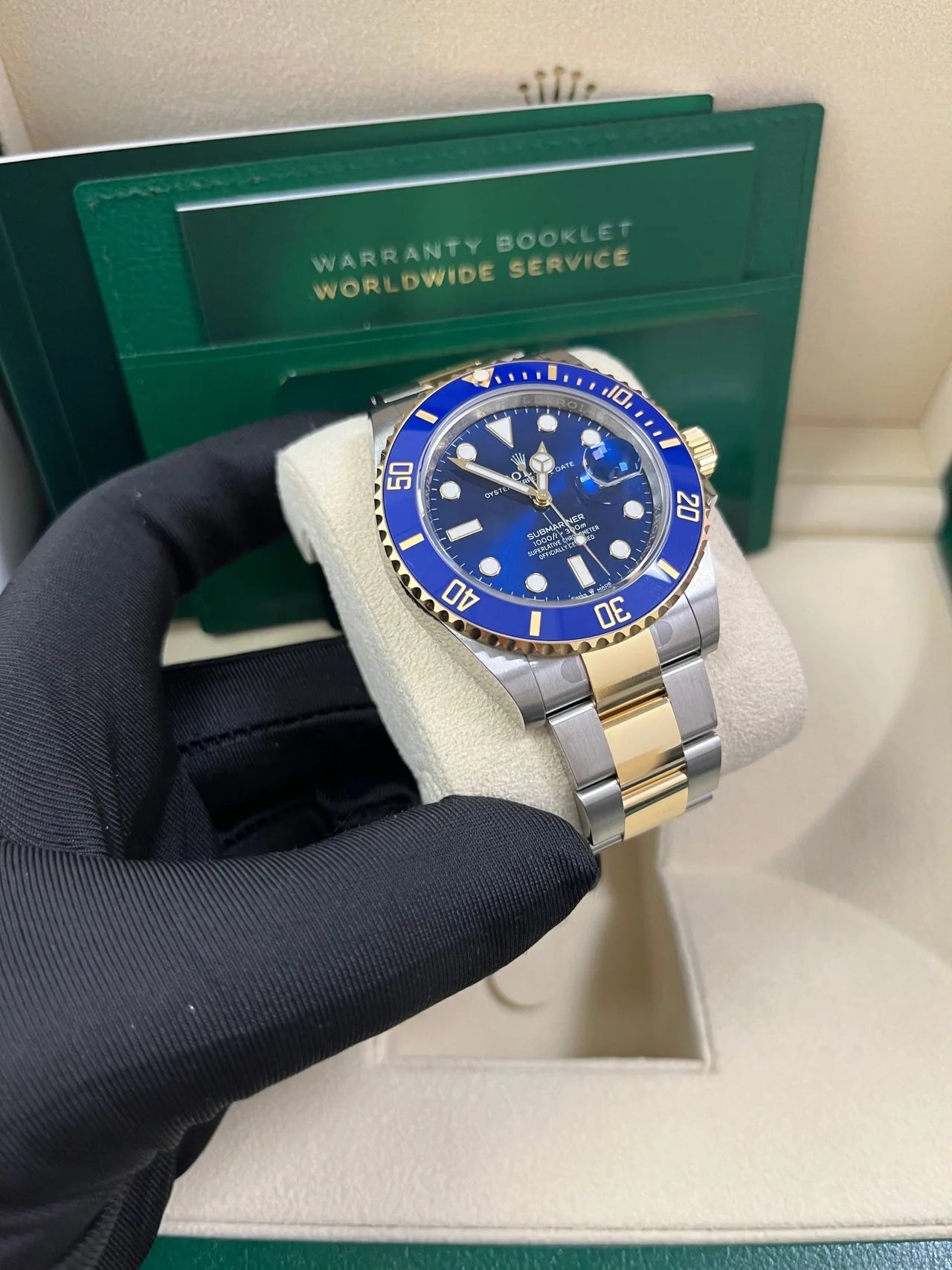 Rolex Submariner Two-Tone Yellow Gold & Steel Rolesor - Blue Dial Ceramic Bezel